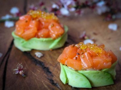 Gunkan de Tartar de Salmón
