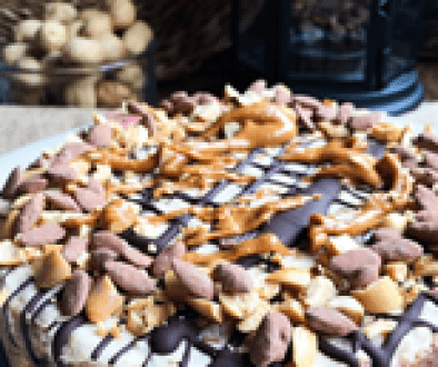 Chessecake de mantequilla de cacahuete y chocolate