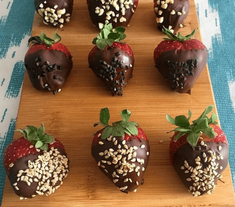Fresas con chocolate